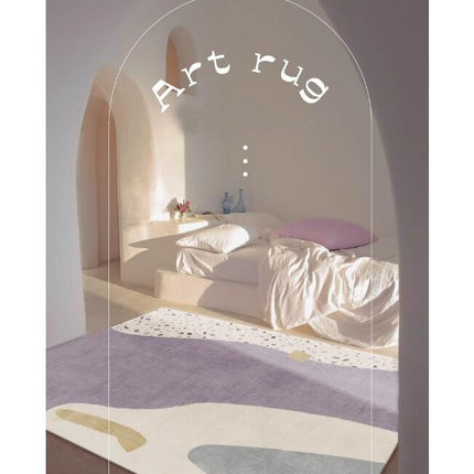 Modern Abstract Soft Area Rug-Large Washable Rugs for Bedroom Contemporary Soft Rugs for Living Room Indoor Carpet for Dining Room