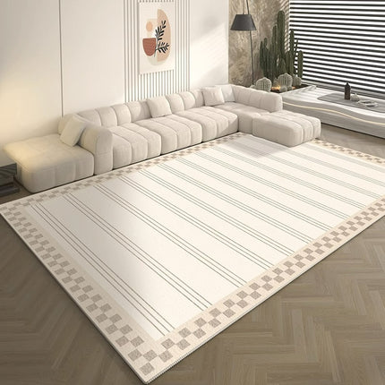 Tapis de grande surface, tapis pour salon, lignes minimalistes, tapis abstrait pour chambre à coucher
