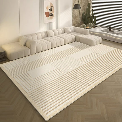 Tapis de grande surface, tapis pour salon, lignes minimalistes, tapis abstrait pour chambre à coucher