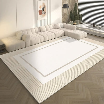 Tapis de grande surface, tapis pour salon, lignes minimalistes, tapis abstrait pour chambre à coucher