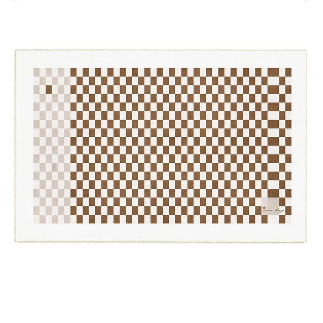 Checkered Area Rug Modern Minimalist Carpets Washable Indoor Rugs,Carpet for Living Room Kitchen