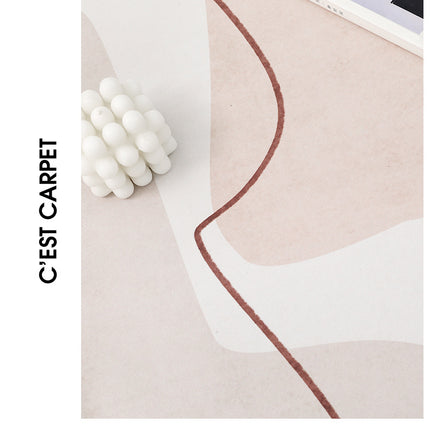 Tapis artistique moderne et Simple, grand tapis de sol pour salon, chambre à coucher, décoration