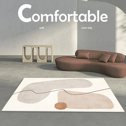 Tapis artistique moderne et Simple, grand tapis de sol pour salon, chambre à coucher, décoration