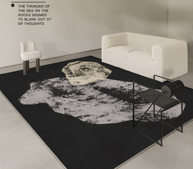 Tapis d'art moderne, pour salon, chambre à coucher, antidérapant, confortable, fin, abstrait