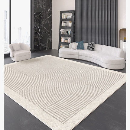 Beiger Dekor-Teppich, superweiche Teppiche, geometrische moderne Teppiche für Wohnzimmerteppich und Teppich