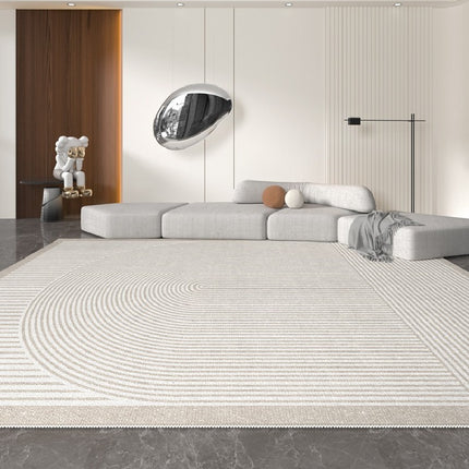 Beiger Dekor-Teppich, superweiche Teppiche, geometrische moderne Teppiche für Wohnzimmerteppich und Teppich