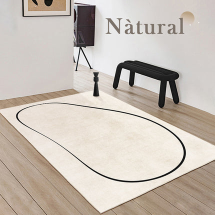 Art Area Rugs for Living Room Lines Abstract for Indoor Carpets, Geometric Rug for Bedroom
