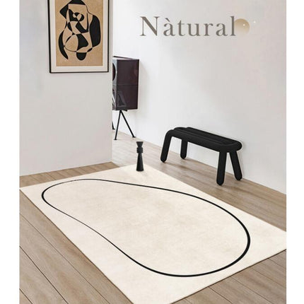 Art Area Rugs for Living Room Lines Abstract for Indoor Carpets, Geometric Rug for Bedroom