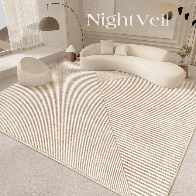 Tapis géométrique lignes minimalistes, grand tapis de sol d'intérieur pour salon