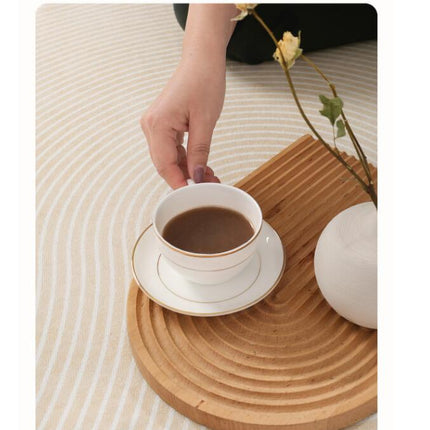 Tapis géométrique lignes minimalistes, grand tapis de sol d'intérieur pour salon