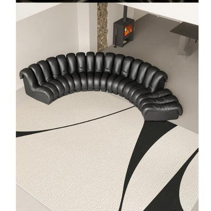 Black and White Carpets Modern Art Living Room Rug Large Floor Rugs Washable Indoor Floor Carpet