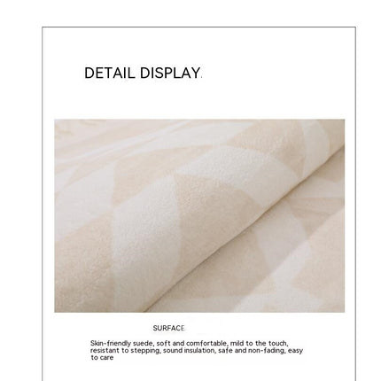Washable Area Rug Living Room Large Rugs Soft Low-Pile Floor Carpet for Contemporary