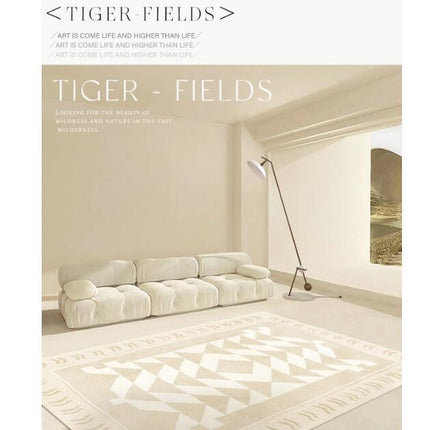 Washable Area Rug Living Room Large Rugs Soft Low-Pile Floor Carpet for Contemporary