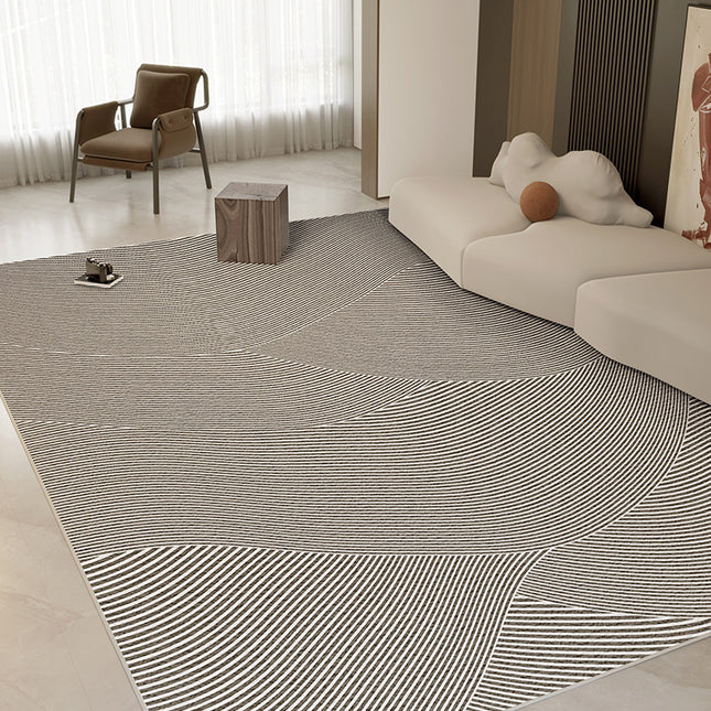 Tapis artistique pour salon, lignes abstraites pour intérieur, tapis géométrique, grands tapis de sol