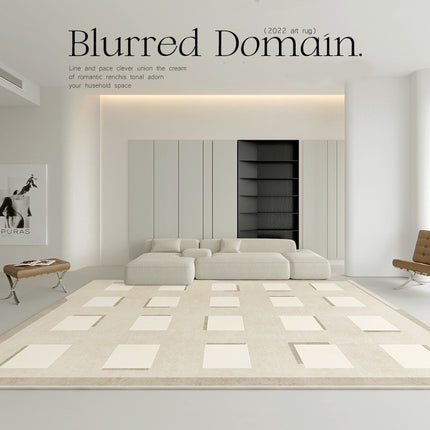 Carpet for Living Room Cream Rugs Large, Floor Carpets Home Decor Geometric Area Rug