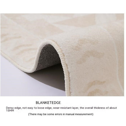 Waschbare Teppiche und Teppiche für das Wohnzimmer, große Bodenmatte, weich, niedriger Flor