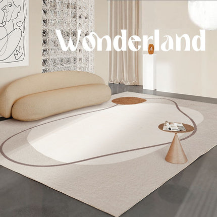 Tapis artistique pour salon, lignes abstraites pour tapis d'intérieur, grands tapis de sol géométriques