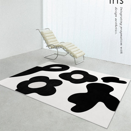Tapis artistique pour salon, lignes abstraites pour tapis d'intérieur, grands tapis de sol géométriques
