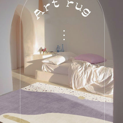 Tapis artistique pour salon, lignes abstraites pour tapis d'intérieur, grands tapis de sol géométriques