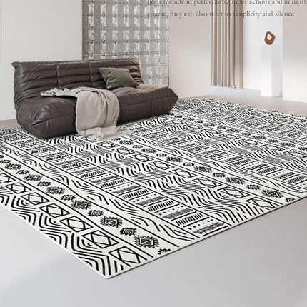 Tapis géométrique pour lignes de salon, tapis d'intérieur abstrait, tapis d'art, grands tapis de sol