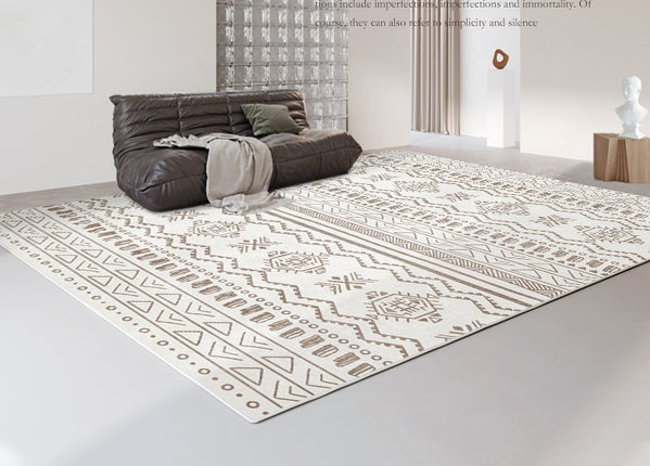 Tapis géométrique pour lignes de salon, tapis d'intérieur abstrait, tapis d'art, grands tapis de sol