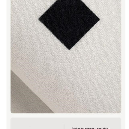 White Checkered Carpets Geometric Living Room Rug Large Floor Rugs Indoor Floor Carpet