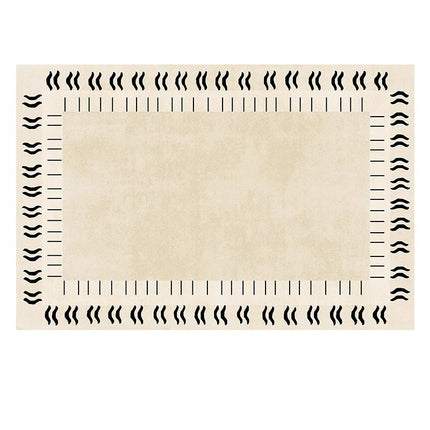 Tapis à carreaux noir et blanc tapis de salon géométrique grand tapis de sol tapis d'intérieur