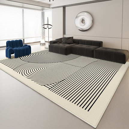 Grands tapis pour salon, lignes minimalistes, tapis géométrique moderne