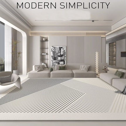 Large Area Rugs for Living Room Minimalist Lines Abstract Carpets Modern Geometric Carpet