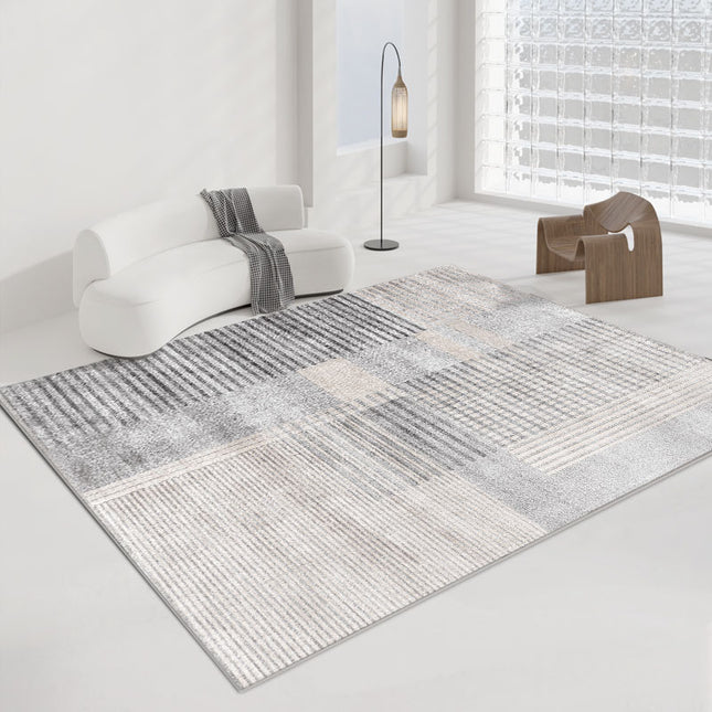 Large Area Rugs for Living Room Minimalist Lines Abstract Rug Modern Geometric Carpet for Indoor