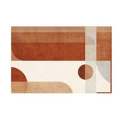 Art Area Rug for Living Room Lines Abstract for Indoor Carpets Geometric for Rugs Large