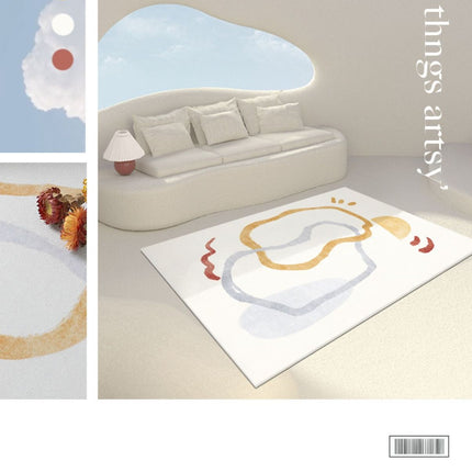 Art Area Rug for Living Room Lines Abstract for Indoor Carpets Geometric for Rugs Large