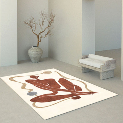 Art Area Rug for Living Room Lines Abstract for Indoor Carpets Geometric for Bedroom Rugs Large