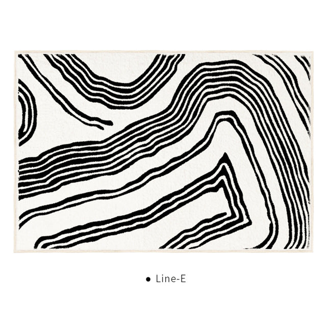 Tapis de zone de lignes modernes de décor minimaliste pour les tapis de chambre à coucher de salon grands tapis et tapis d'intérieur