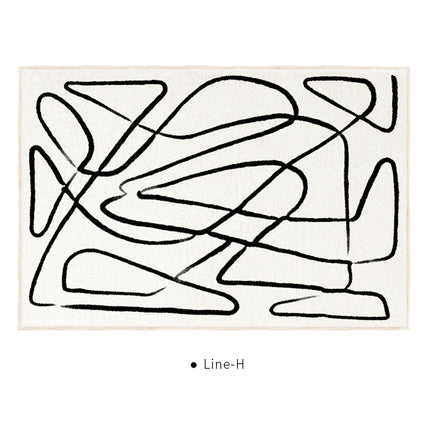 Minimalist Art Decor Modern Lines Area Rug for Living Room Bedroom Rugs Large Indoor Rugs And Carpet