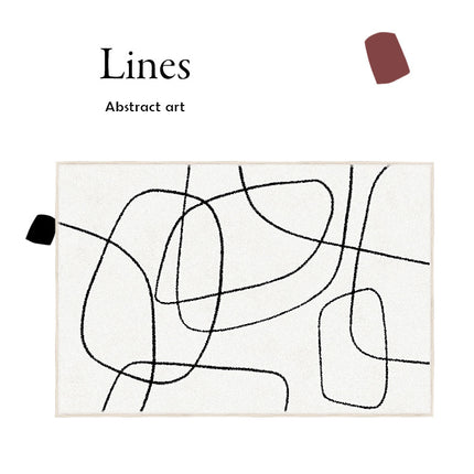 Minimalist Art Decor Modern Lines Area Rug for Living Room Bedroom Rugs Large Indoor Rugs And Carpet