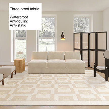 Wohnzimmerteppiche, großer waschbarer Teppich, weiche Schlafzimmerteppiche, beige Teppiche, Bodenteppich