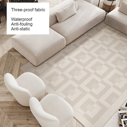 Wohnzimmerteppiche, großer waschbarer Teppich, weiche Schlafzimmerteppiche, beige Teppiche, Bodenteppich