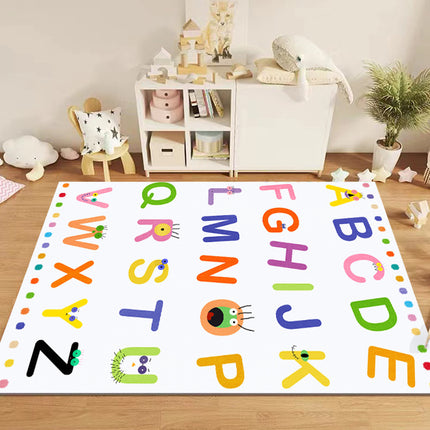 Soft Kids Area Rug Washable Rugs Large Non-Slip Educational Nursery Carpets,Kids Room Carpet for Bedroom Kids Room Decor
