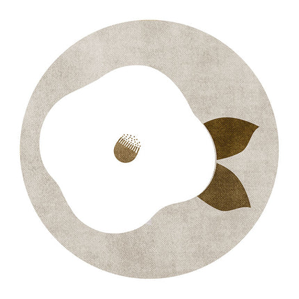 Flower Rugs for Bedroom Shaped Carpets Flower Round Rug for Kitchen Living Room Modern Large Round Rugs And Carpet