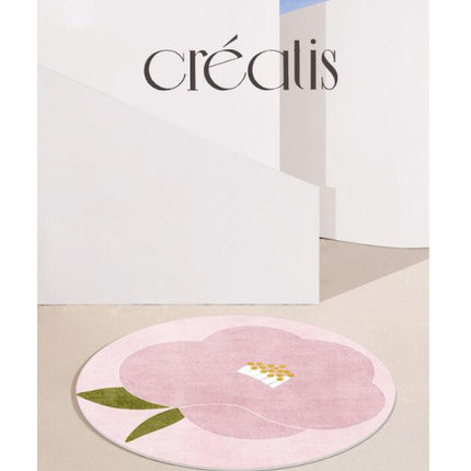 Flower Rugs for Bedroom Shaped Carpets Flower Round Rug for Kitchen Living Room Modern Large Round Rugs And Carpet
