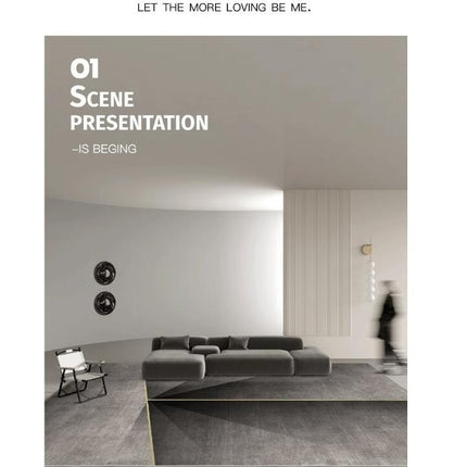 Modern Indoor Area Rug Large Living Room Bedroom Carpet Light Luxury Entryway Kitchen Rugs Non-Slip Low Pile Home Decor