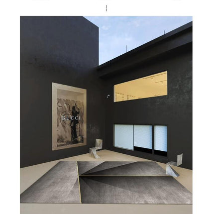 Modern Indoor Area Rug Large Living Room Bedroom Carpet Light Luxury Entryway Kitchen Rugs Non-Slip Non-Shedding Low Pile Home Decor