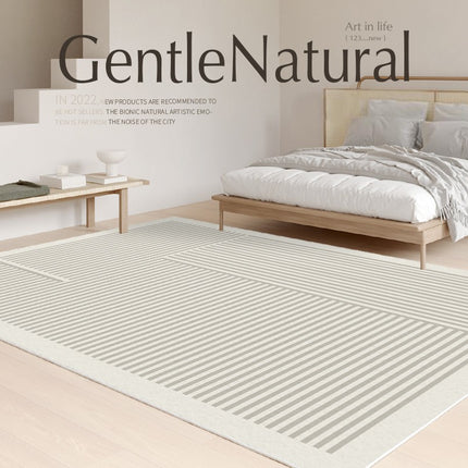 Waschbare Teppiche der zeitgenössischen Linie, minimalistischer geometrischer Teppich für den Innenbereich, Teppich für Wohnzimmer und Schlafzimmer