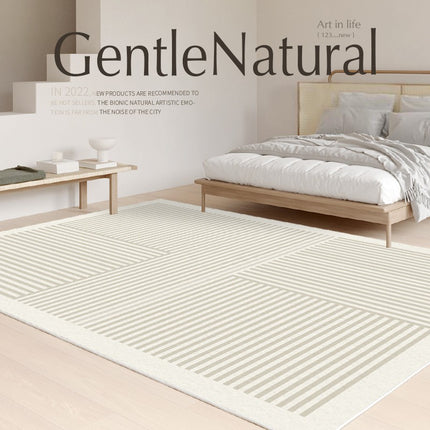 Waschbare Teppiche der zeitgenössischen Linie, minimalistischer geometrischer Teppich für den Innenbereich, Teppich für Wohnzimmer und Schlafzimmer
