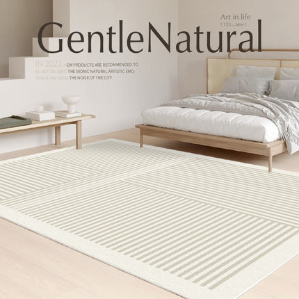 Waschbare Teppiche der zeitgenössischen Linie, minimalistischer geometrischer Teppich für den Innenbereich, Teppich für Wohnzimmer und Schlafzimmer