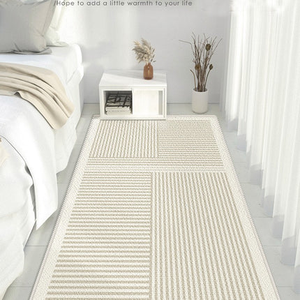 Striped Bedroom Bedside Rugs Simple Area Rug Modern Abstract Bedroom Area Rugs Large Floor Carpet Indoor Accent Carpets