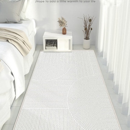 Striped Bedroom Bedside Rugs Simple Area Rug Modern Abstract Bedroom Area Rugs Large Floor Carpet Indoor Accent Carpets