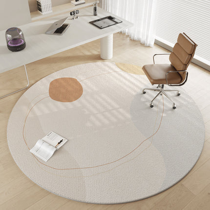 Runder Teppich, Bürostuhl-Teppiche für Hartholz, Teppich für Rollstühle, rutschfeste Computerstuhl-Teppiche, runde Teppiche mit niedrigem Flor für das Heimbüro