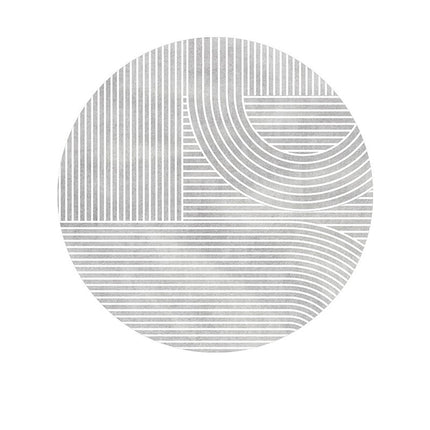 Area Rug Abstract Art Round Rug Modern Geometric Accent Carpets Soft Indoor Rugs And Carpet Rugs for Bedroom Living Room